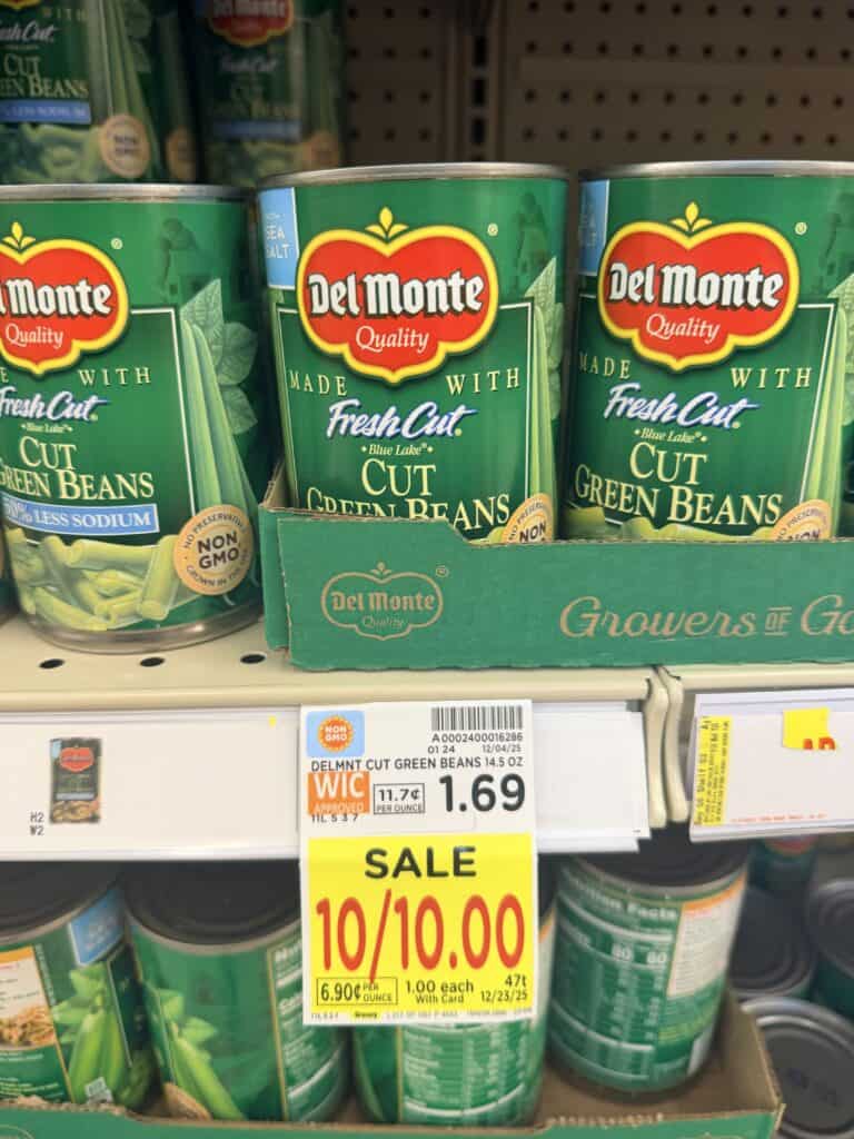 del monte canned vegetables kroger shelf image (1)