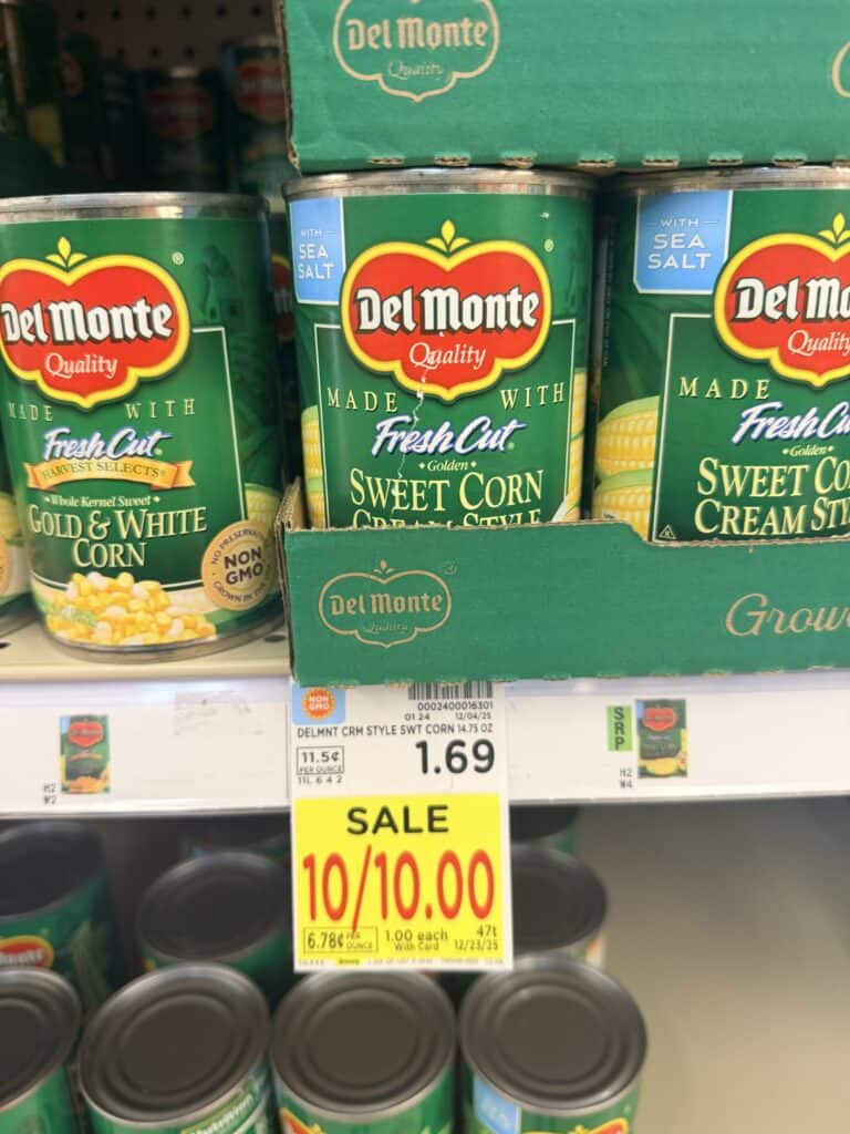 del monte canned vegetables kroger shelf image (1)