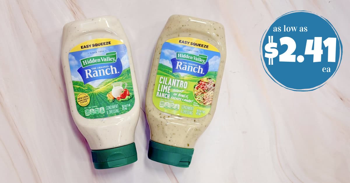 Hidden Valley Ranch as low as $2.41! - Kroger Krazy
