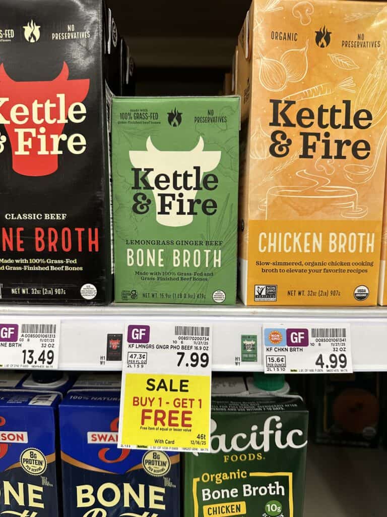 kettle and fire bone broth kroger shelf image (1)