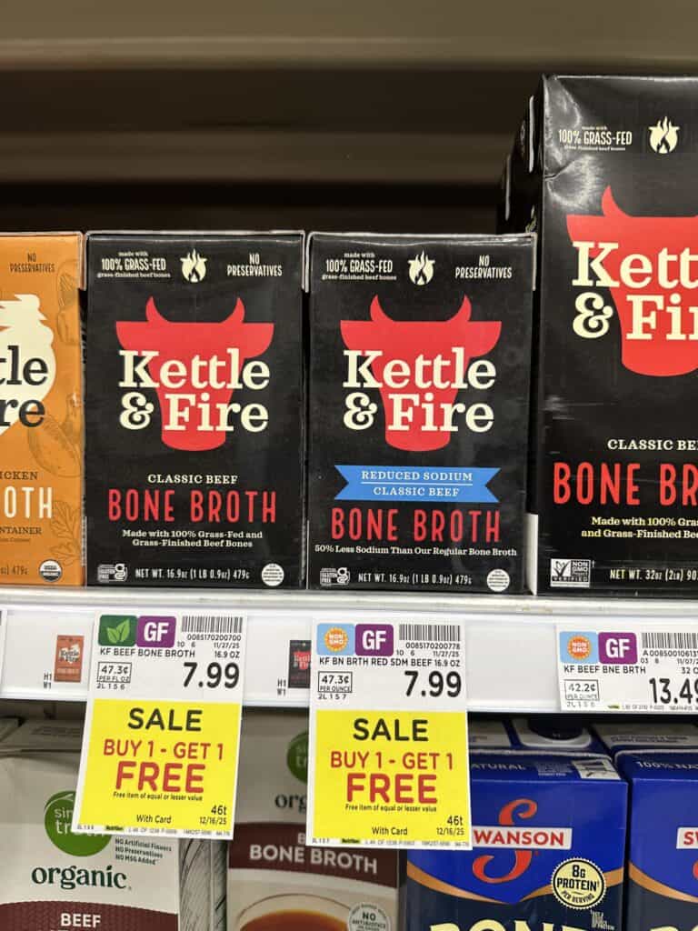 kettle and fire bone broth kroger shelf image (1)