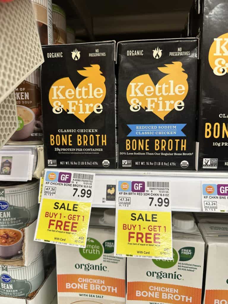 kettle and fire bone broth kroger shelf image (1)