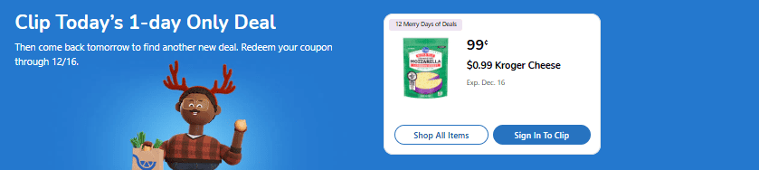 kroger 12 merry days of deals kroger