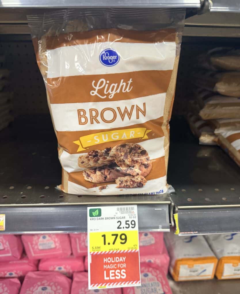 kroger brown and powdered sugar shelf image (1)