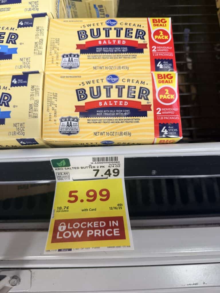 kroger butter shelf price image (1)