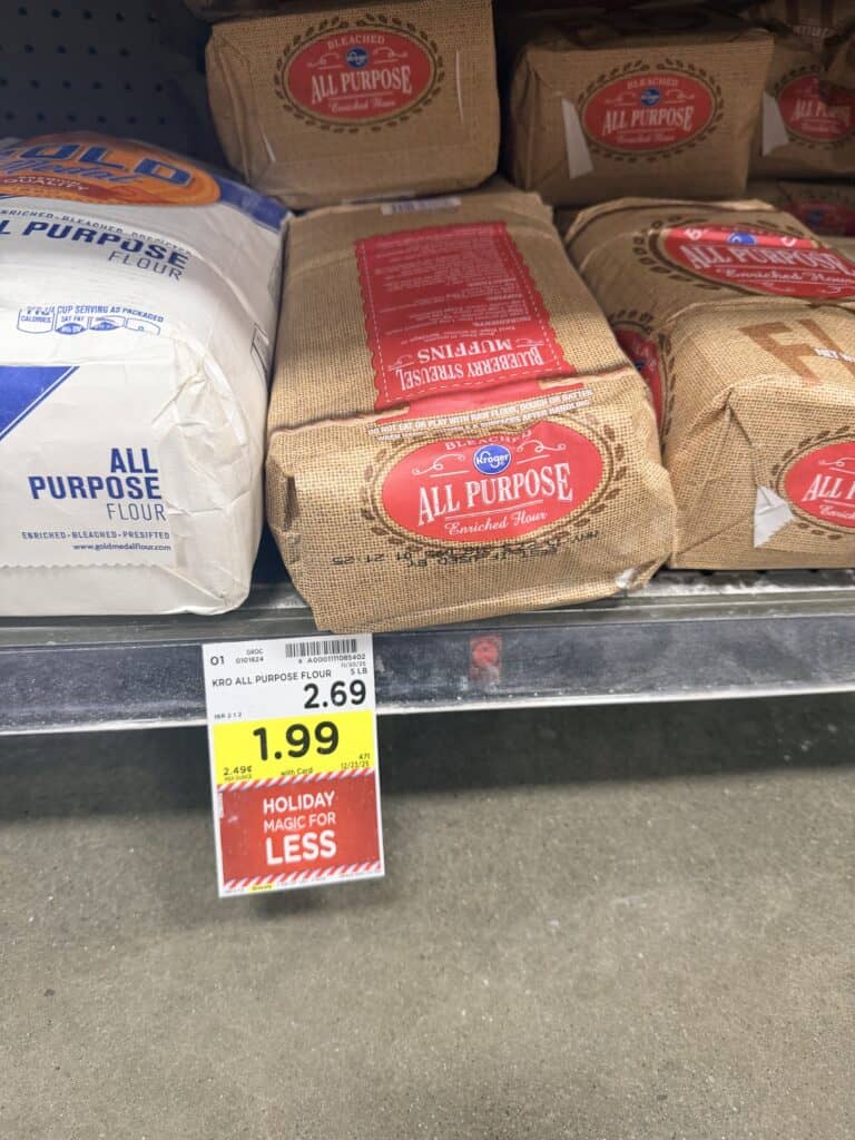 kroger flour shelf image
