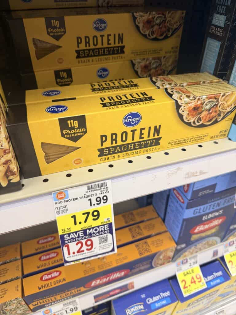 kroger protein pasta shelf image (1)