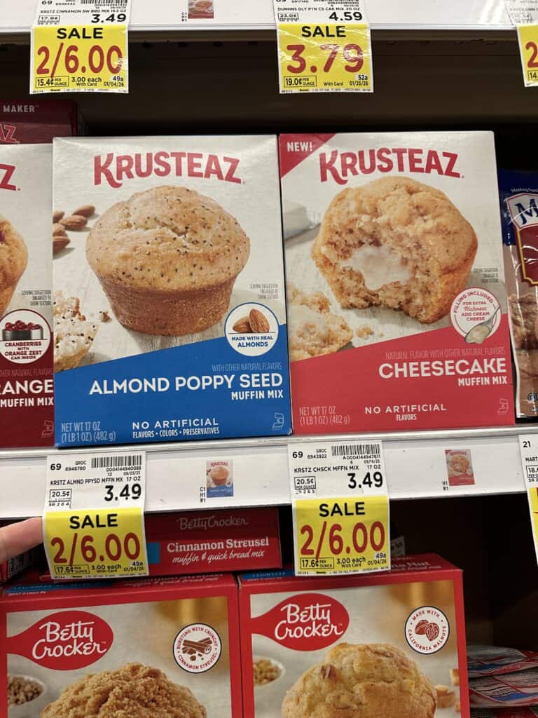 krusteaz muffin mix kroger shelf image (1)