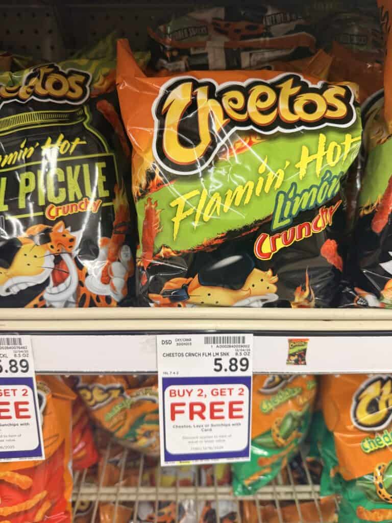 lays, sunchips and cheetos kroger shelf image (3)