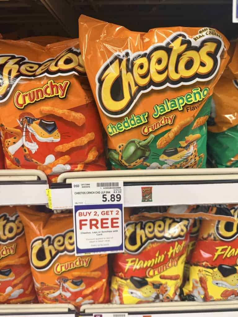 lays, sunchips and cheetos kroger shelf image (3)