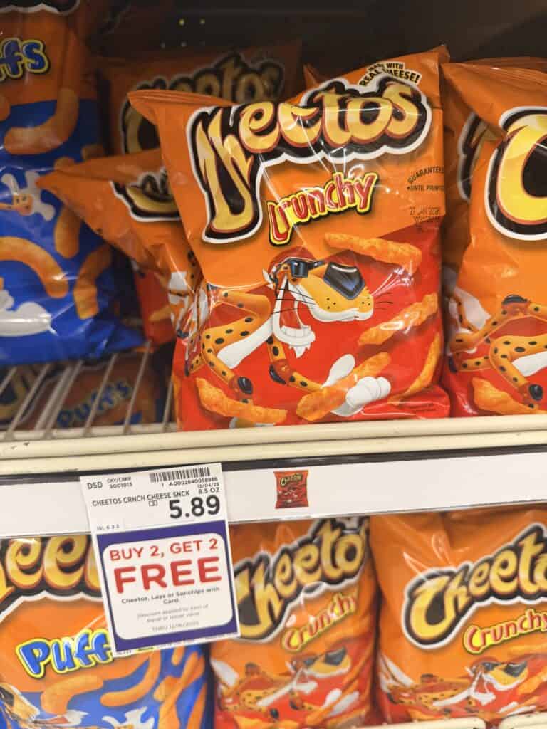 lays, sunchips and cheetos kroger shelf image (3)