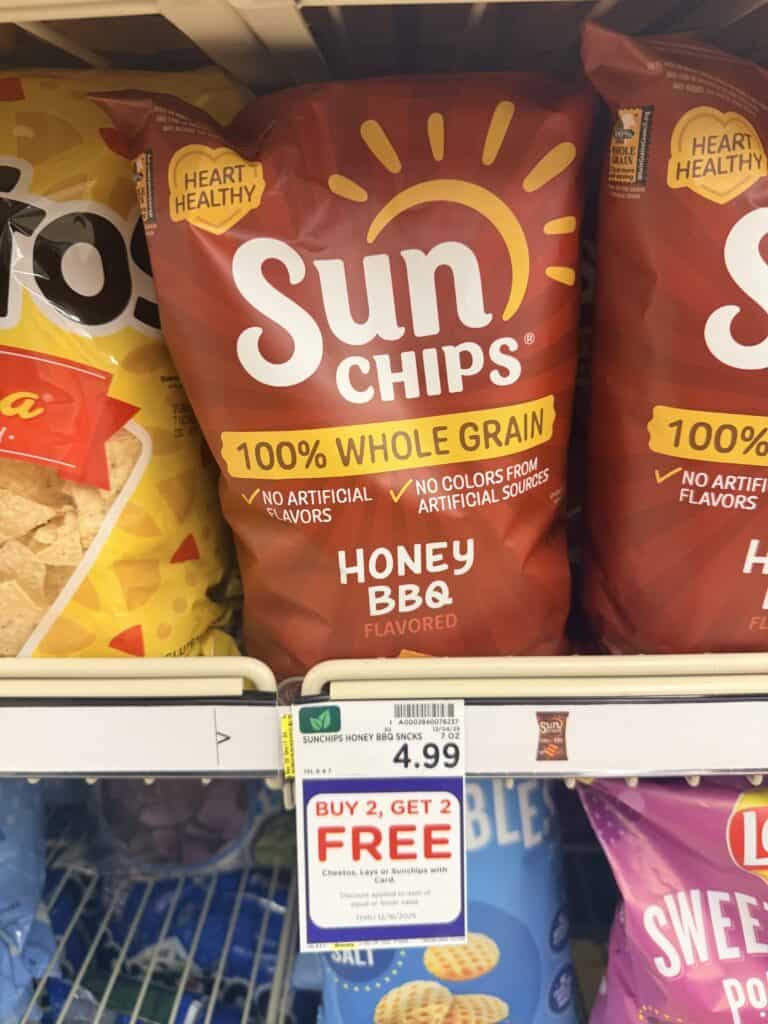 lays, sunchips and cheetos kroger shelf image (3)