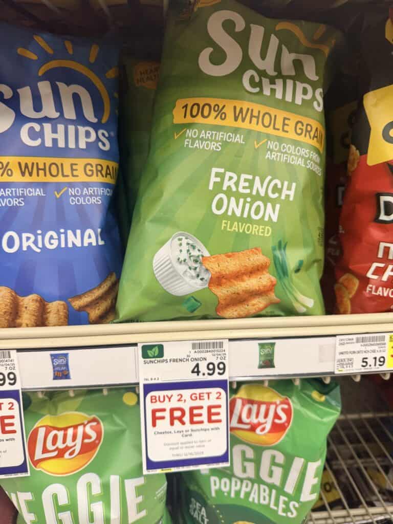 lays, sunchips and cheetos kroger shelf image (3)