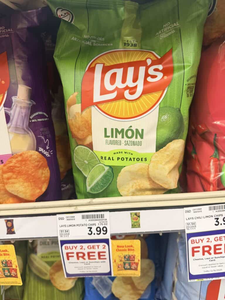 lays, sunchips and cheetos kroger shelf image (3)