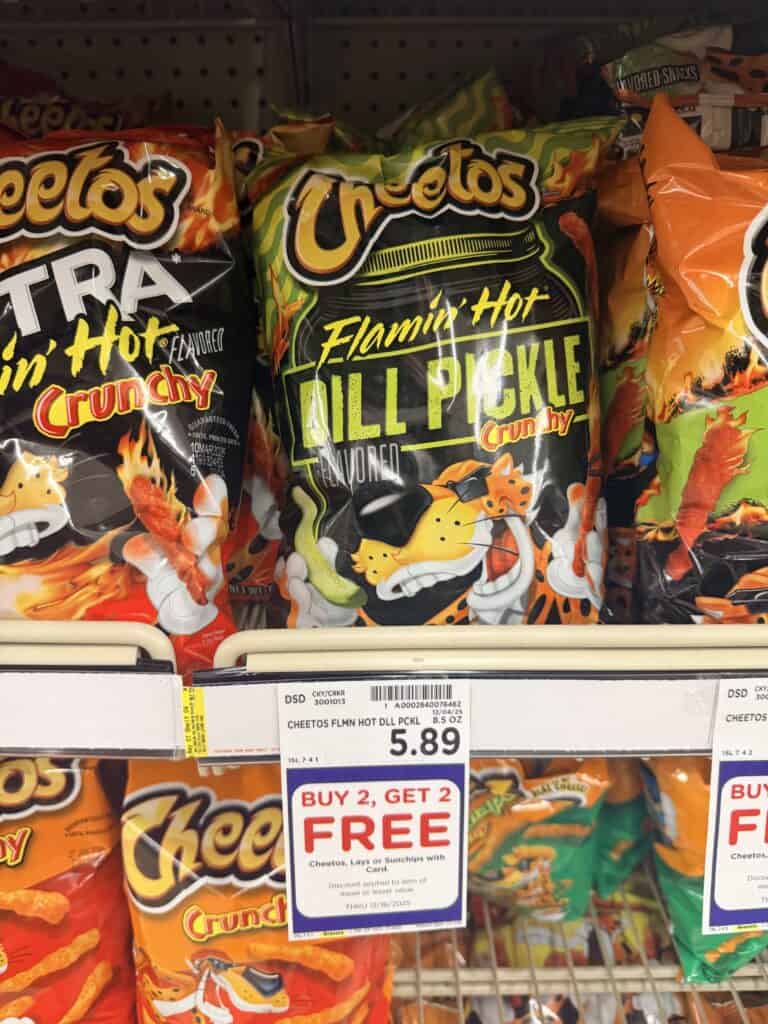 lays, sunchips and cheetos kroger shelf image (3)