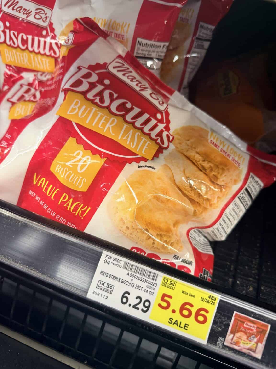 Mary B's Biscuits as low as $4.66! - Kroger Krazy