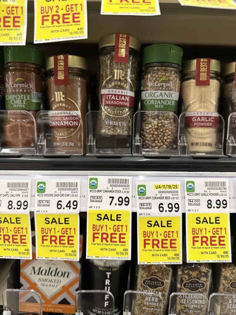mccormick organic spices kroger shelf image (1)