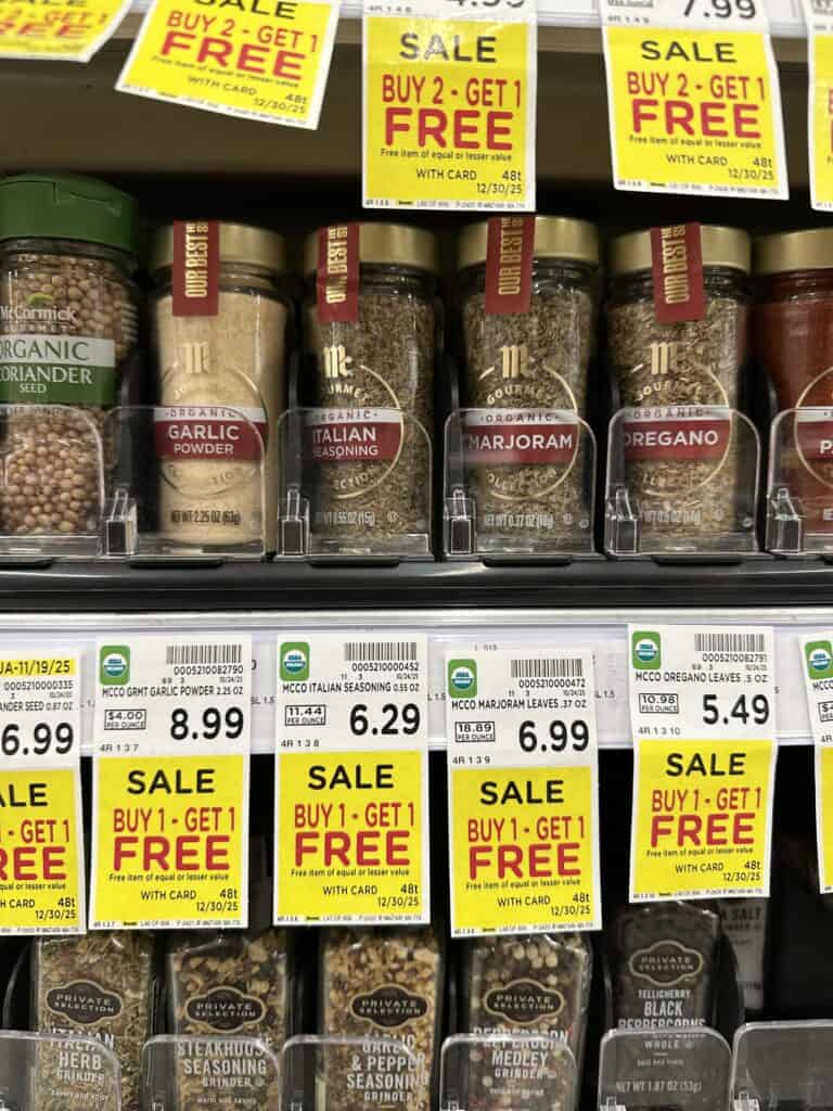 mccormick organic spices kroger shelf image (1)