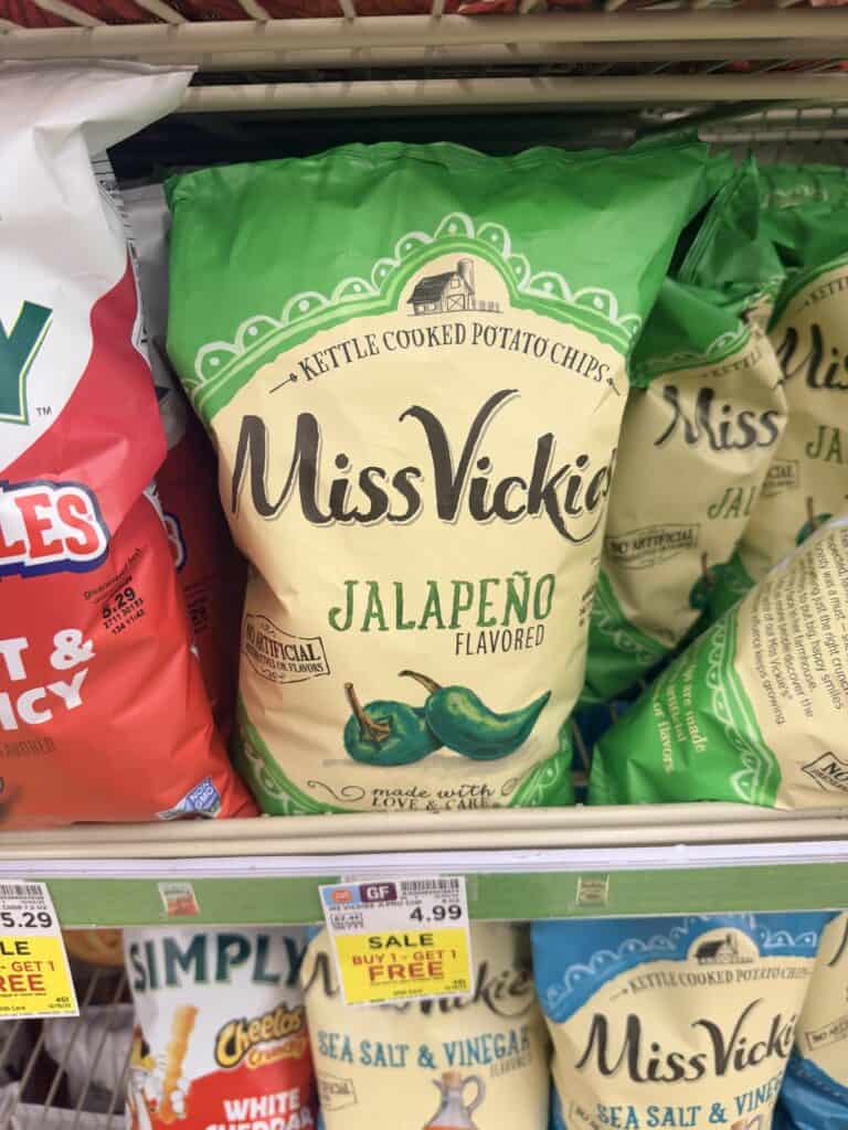 miss vickie's and simply chips kroger shelf image (1)