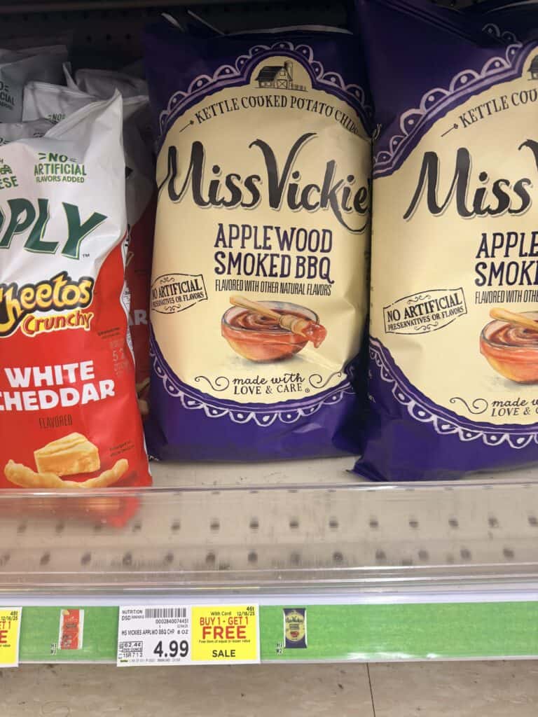 miss vickie's and simply chips kroger shelf image (1)