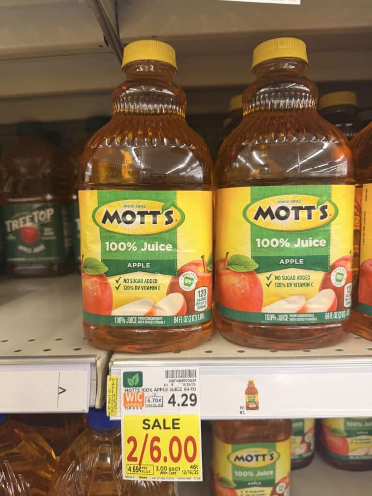 motts apple juice kroger price image