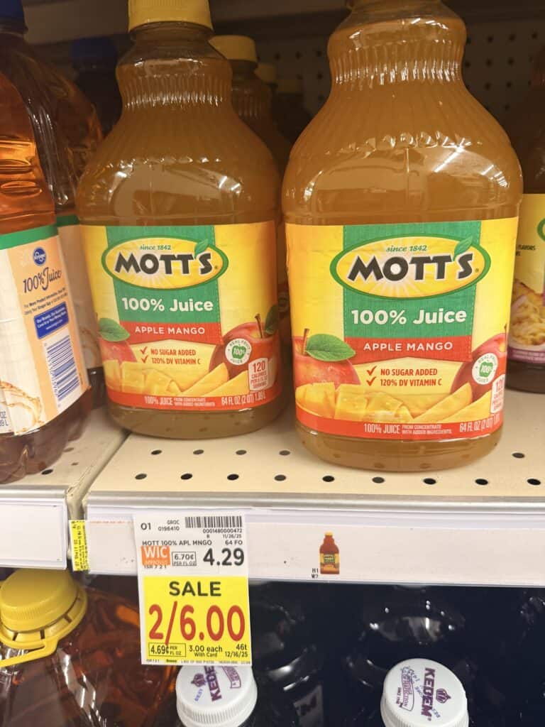 motts apple juice kroger price image