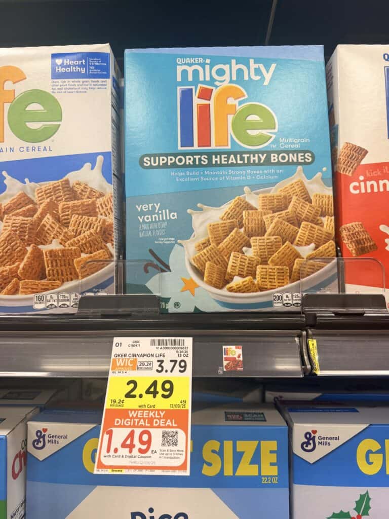 quaker cereal kroger shelf image (1)