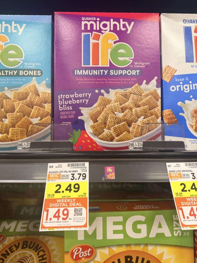 quaker cereal kroger shelf image (1)