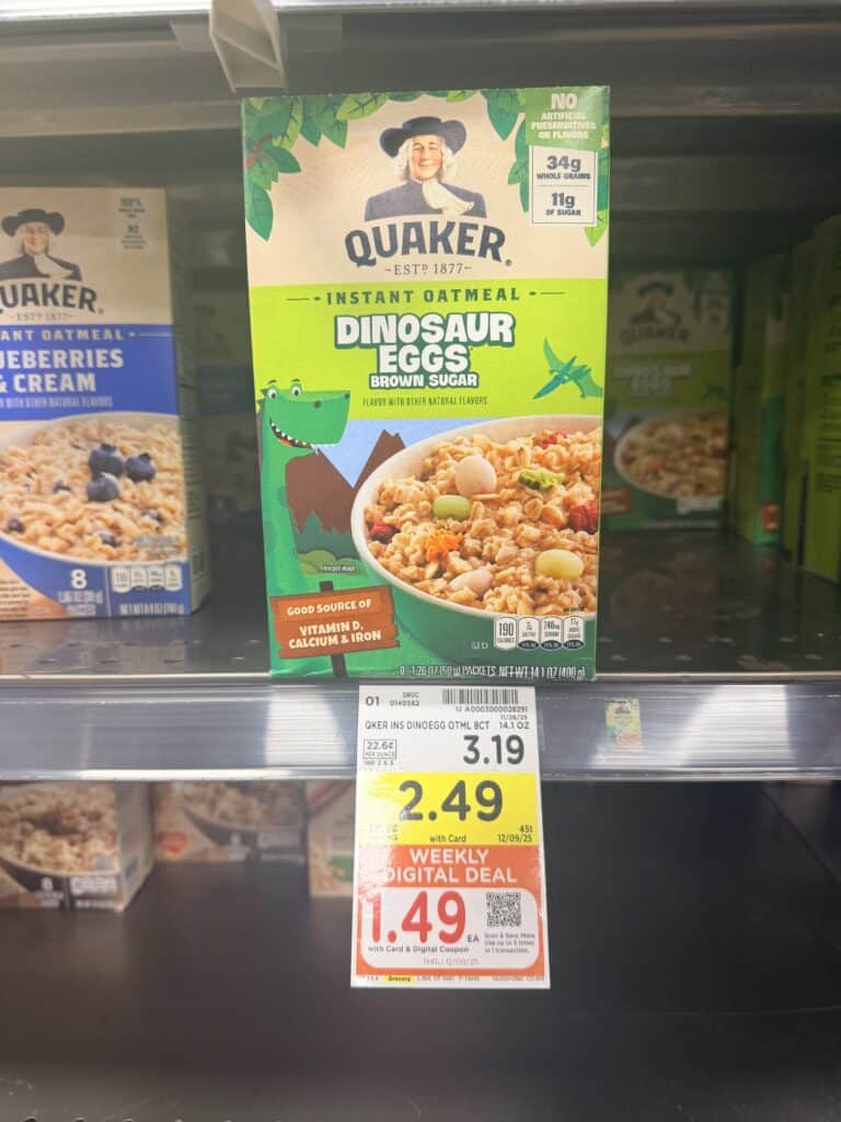 quaker instant oatmeal kroger shelf image (1)
