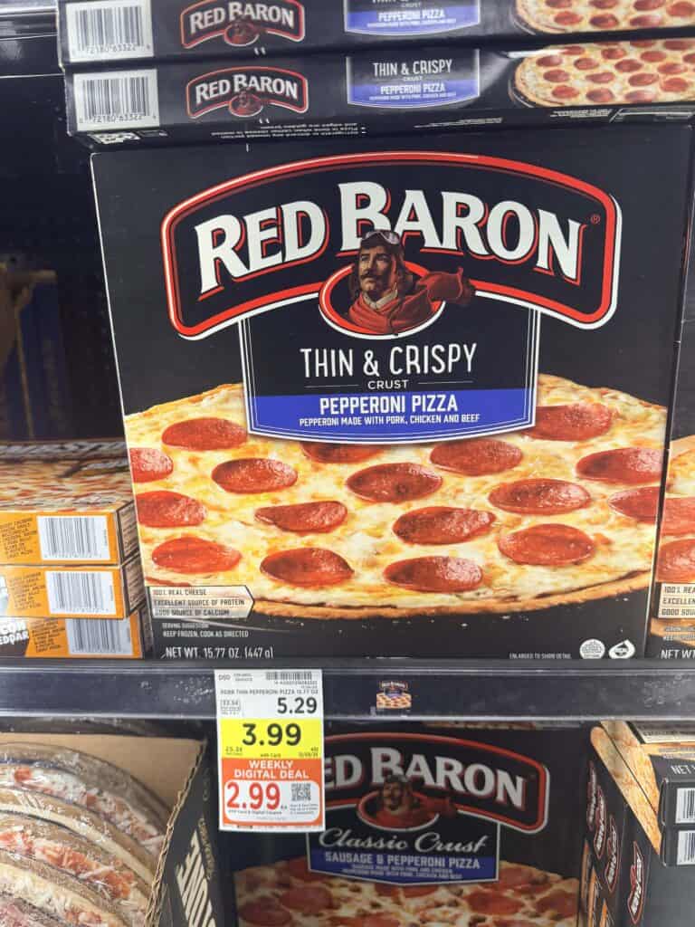 red baron pizza kroger shelf image (1)