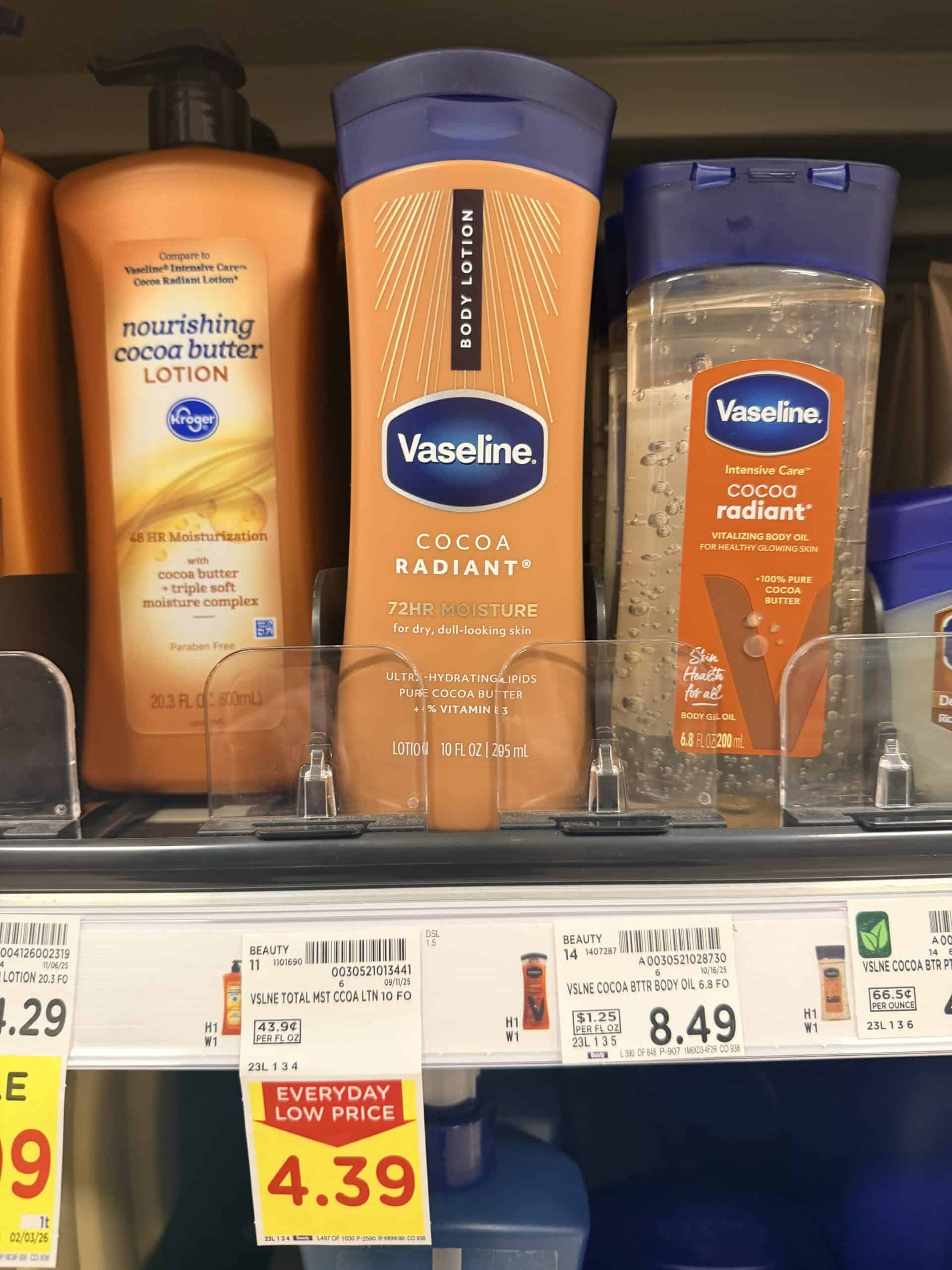 vaseline lotion kroger shelf image (1)