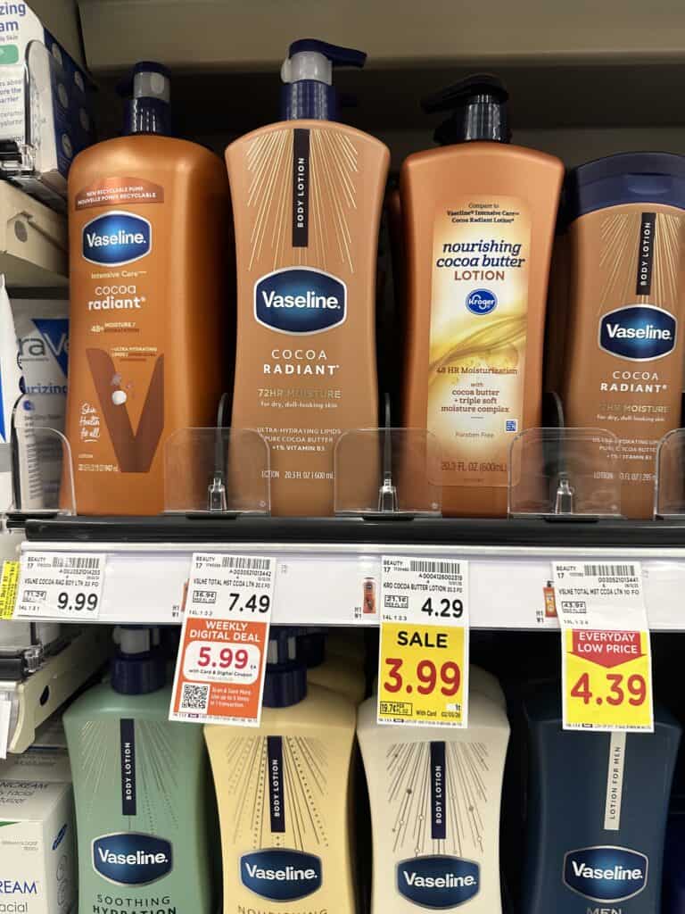 vaseline lotion kroger shelf image (2)