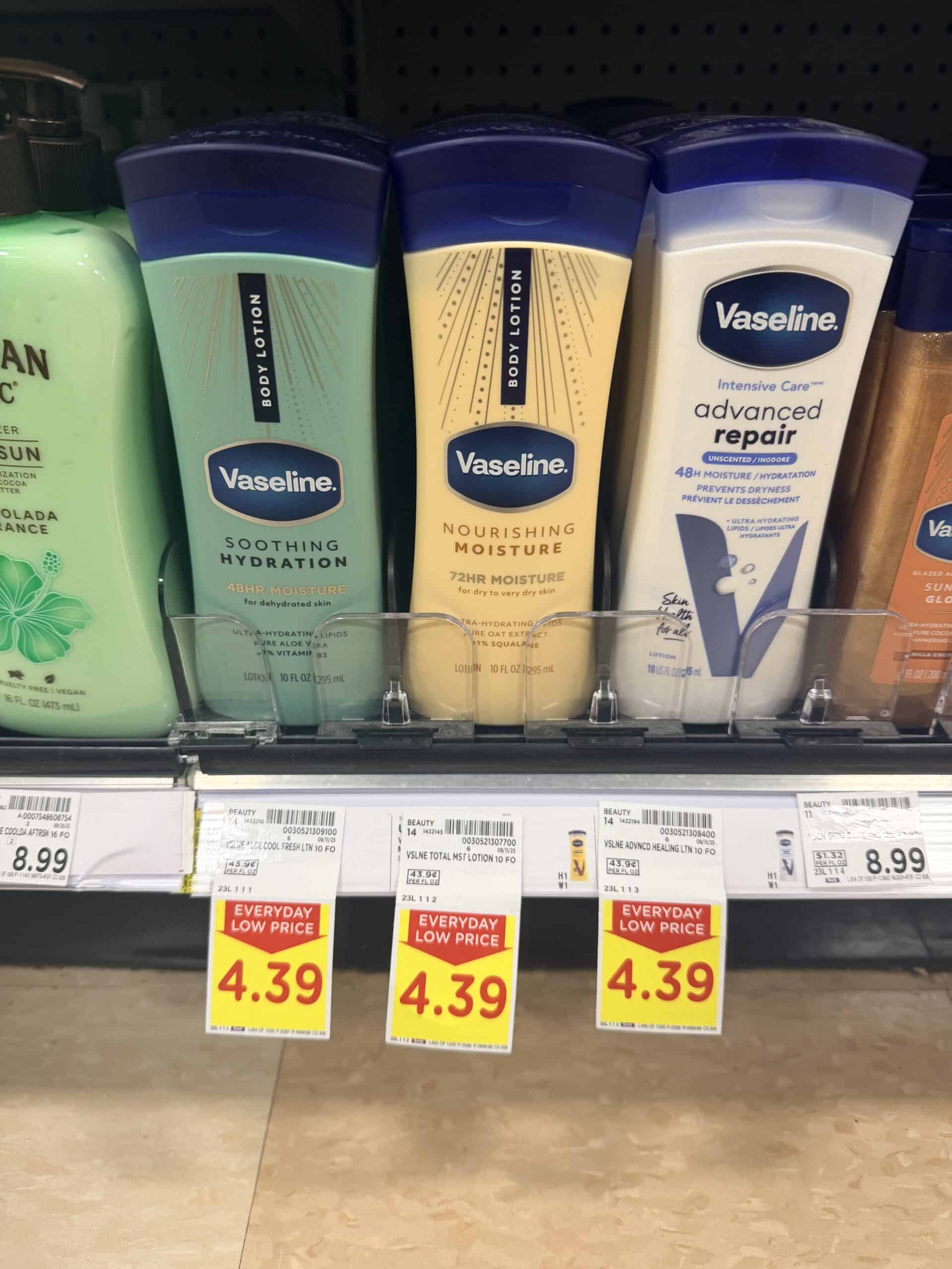vaseline lotion kroger shelf image (1)