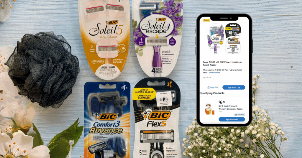 BIC Disposable Razor Kroger Digital Coupon