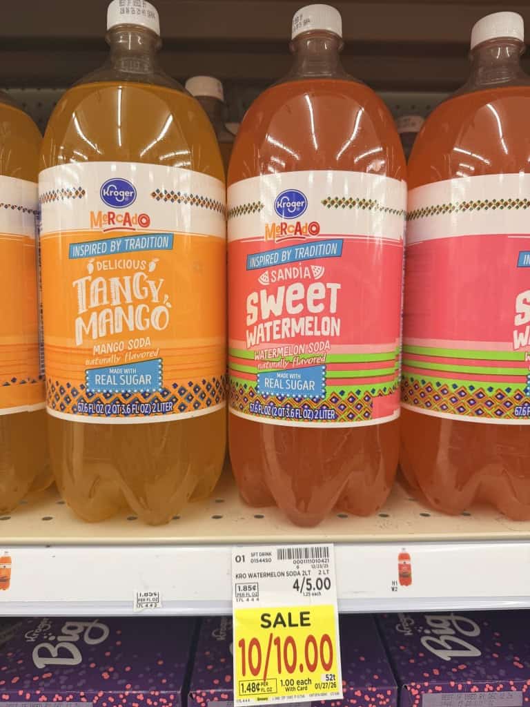 Big k soda kroger shelf image