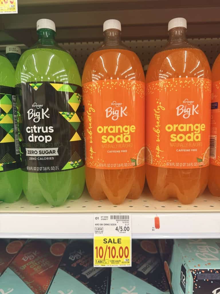 Big k soda kroger shelf image