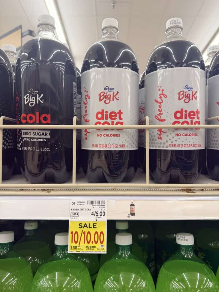 Big k soda kroger shelf image