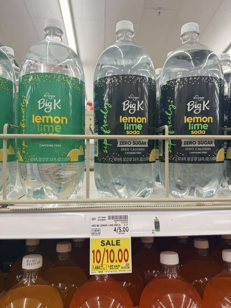 Big k soda kroger shelf image