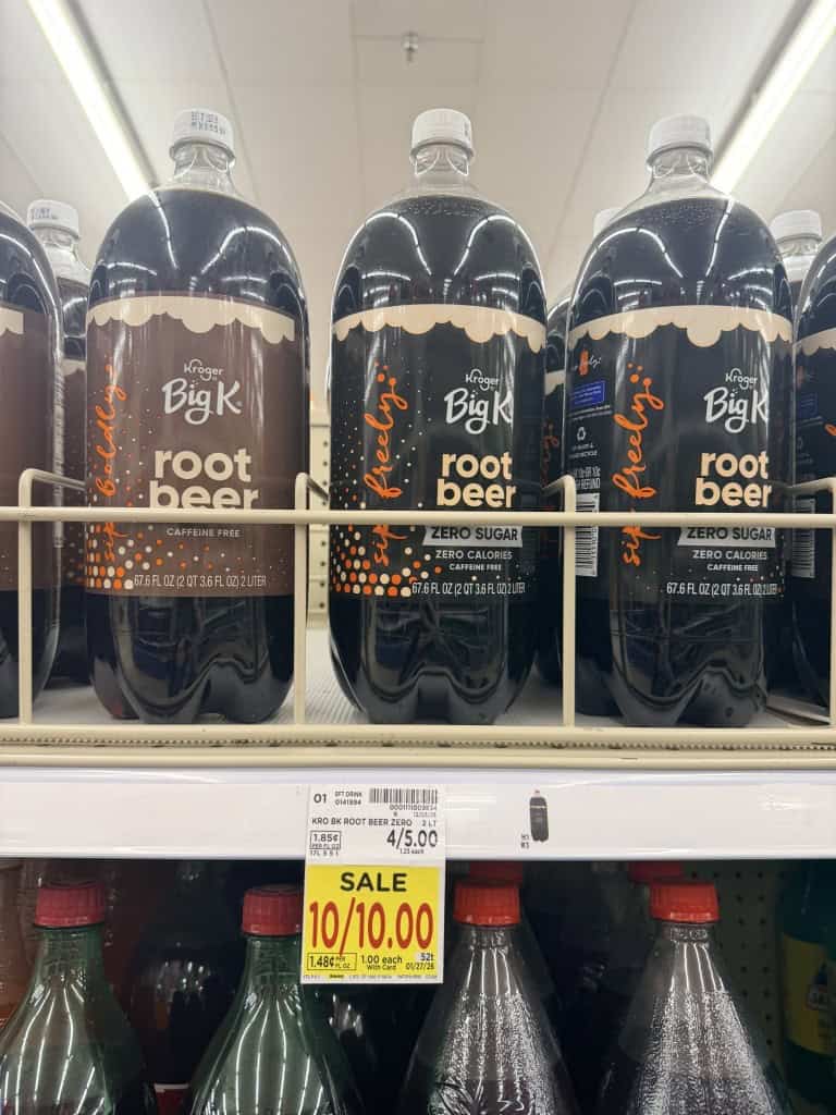 Big k soda kroger shelf image