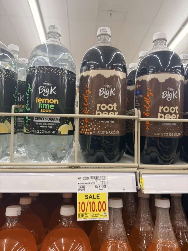 Big k soda kroger shelf image