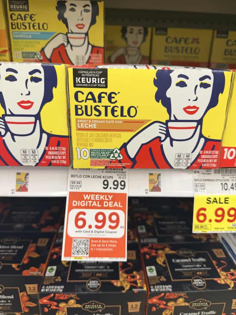 Cafe Bustelo Kroger Shelf Image (
