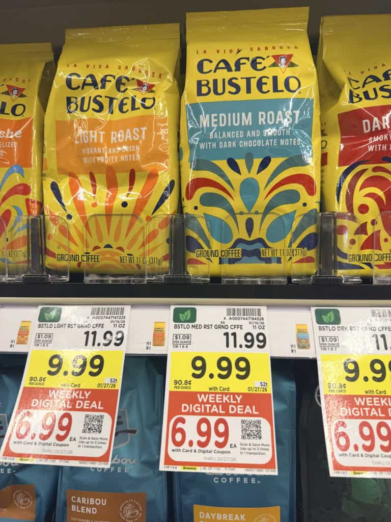 Cafe Bustelo Kroger Shelf Image (