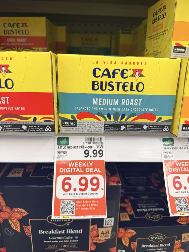Cafe Bustelo Kroger Shelf Image (