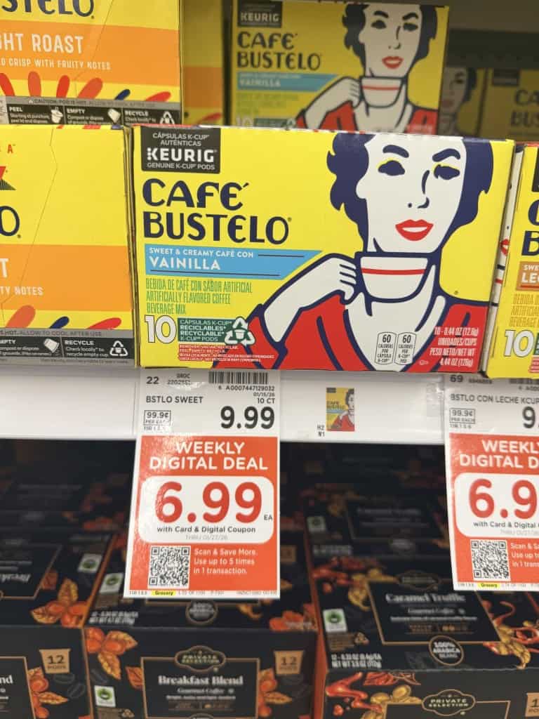 Cafe Bustelo Kroger Shelf Image Cafe Bustelo Kroger Shelf Image (