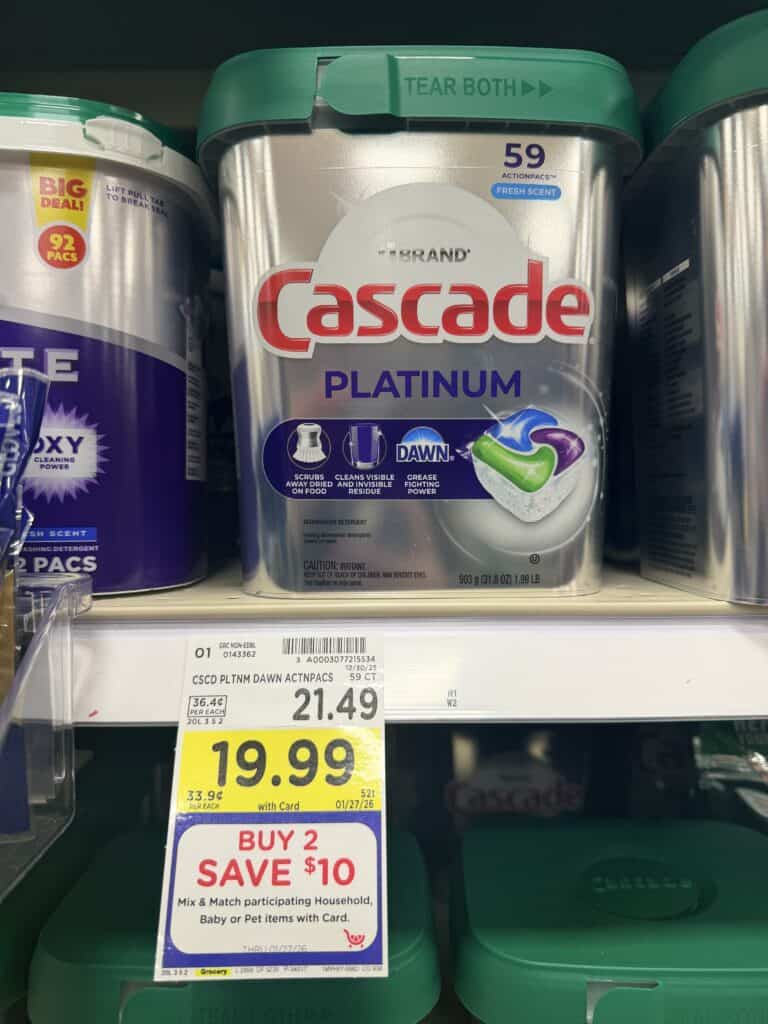 Cascade Kroger shelf image