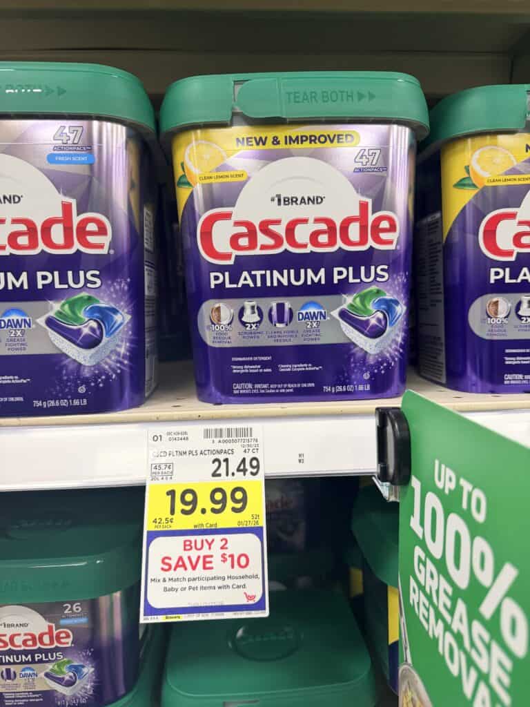 Cascade Kroger shelf image