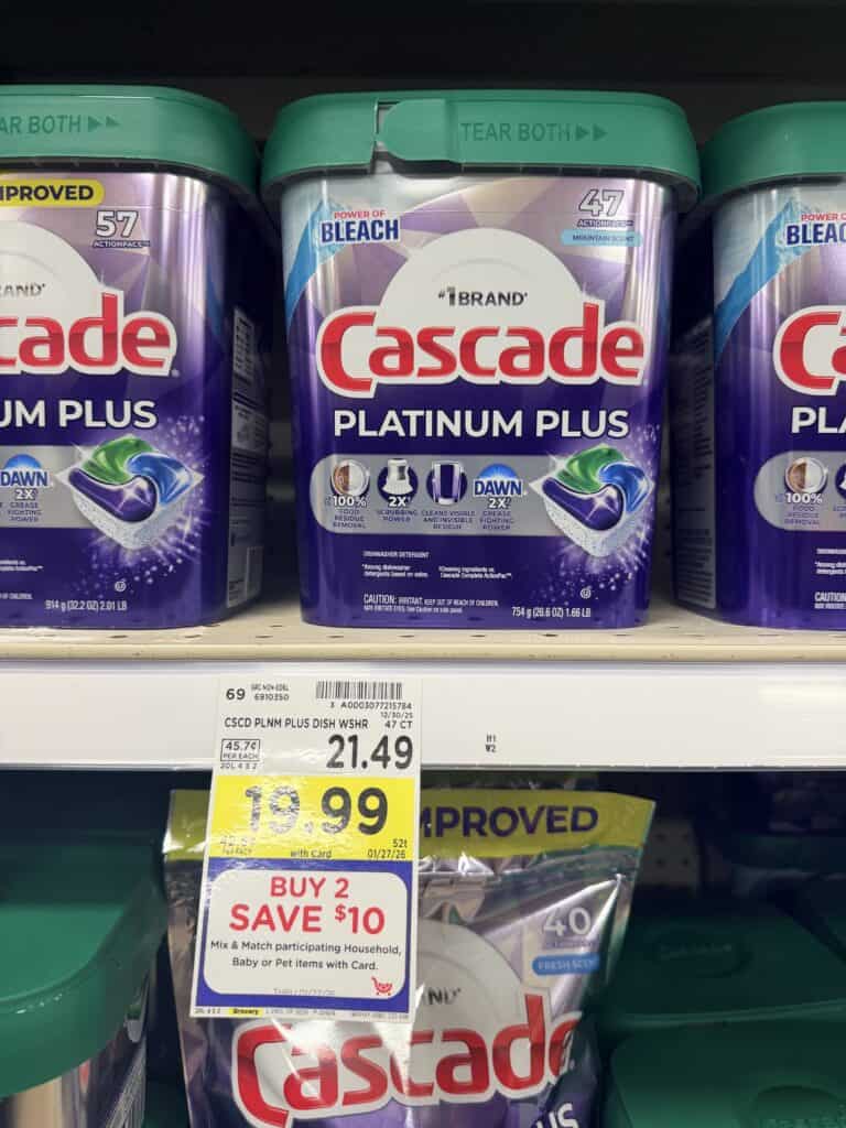 Cascade Kroger shelf image