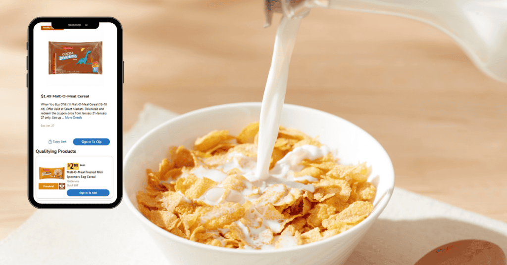Malt-O-Meal Kroger Digital coupon