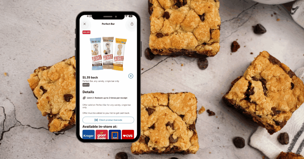 Perfect Bar ibotta rebate kroger