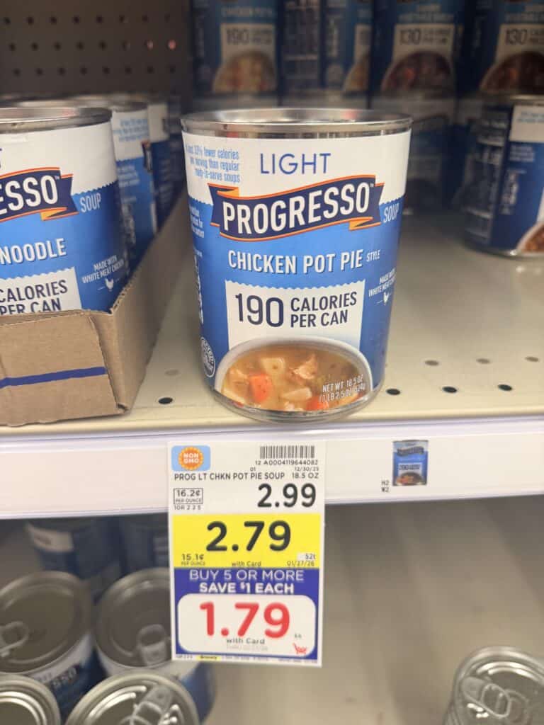 Progresso Soup Kroger Shelf Image